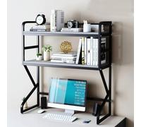 HXZJUIKL Librería de Escritorio Independiente de 2 Niveles, Estante de Escritorio, Soporte de exhibición Abierto,