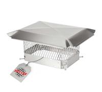 HY-GUARD HGSS913 Perno de Chimenea de Acero Inoxidable, tamaño de Malla de 3/4 Pulgadas, se Adapta a Azulejos de Arcilla existentes en el Exterior, Metalizado, 9" x 13"