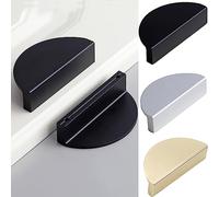 HY HUIJUN Tiradores para muebles y armarios, color negro, 79 mm, modernos tiradores de cocina, tiradores de puerta y cajones, para armario, dormitorio, baño