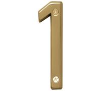 HY-KO Products BR-42PB/1 1 Number 4in Polished Brass