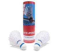 Hy-Pro 6pk Shuttlecocks V2 Volante, Juventud Unisex, Blanco, Talla única