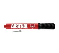 Hy-Pro Arsenal - Bomba de inflado portátil de doble acción con licencia oficial - Bomba de fútbol también adecuada para rugby, baloncesto, netball - compacta y ligera con aguja, para todas las pelotas