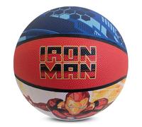 Hy-Pro Balón de baloncesto con licencia oficial de Iron Man, tamaño 5, para interiores y exteriores, diseño de Marvel y Iron Man, pequeño baloncesto, material antideslizante