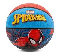 Hy-Pro Balón de Baloncesto Oficial de Spider-Man, tamaño 5, para Interiores y Exteriores, con diseño de Marvel y gráfico de Spider-Man en Cuclillas, pequeño Baloncesto, Material Antideslizante