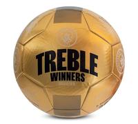 Hy-Pro Balón de fútbol con Licencia Oficial del Manchester City Treble Winners, tamaño 5, con PVC Duradero, edición de coleccionista, Ideal para fanáticos y Jugadores para Aficionados del Man City