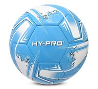 Hy-Pro Balón de fútbol -Tamaño 5, con PVC para un Mejor Agarre, Ideal para Entrenamiento y Juegos en Todas Las Condiciones climáticas, Turbine Blue