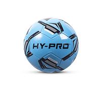 Hy-Pro Balón de fútbol -Tamaño 5, con PVC para un Mejor Agarre, Ideal para Entrenamiento y Juegos en Todas Las Condiciones climáticas, Reflex Blue