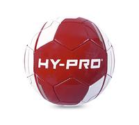 Hy-Pro Balón de fútbol -Tamaño 5, con PVC para un Mejor Agarre, Ideal para Entrenamiento y Juegos en Todas Las Condiciones climáticas, Vortex Red