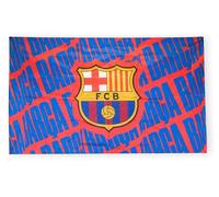 Hy-Pro Bandera oficial de Barcelona de 5 x 3 pies, bandera de fútbol nacional de poliéster para exhibición en casa y partido, equipo de aficionados con escudo grande y detalle de bandera roja y azul