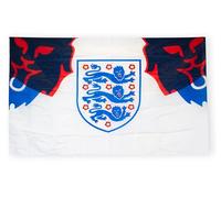 Hy-Pro Bandera oficial de Inglaterra de 5 x 3 pies - Bandera nacional de poliéster para exhibición en casa y partido - Equipo de seguidores con gran escudo azul y detalle de león