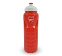 Hy-Pro Botella de Agua Deportiva con Licencia Oficial del FC Arsenal de 1 litro | Gunners, 1 L, Reutilizable, Boquilla retráctil sin BPA, Ligera, Botella Deportiva, a Prueba de Fugas