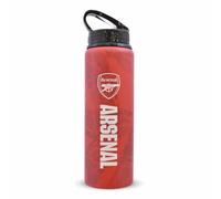 Hy-Pro Botella de aluminio oficial Arsenal F.C. 750 ml, pajilla plegable, a prueba de fugas