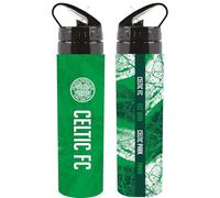 Hy-Pro Botella de aluminio con licencia oficial del Celtic F.C., 750 ml, popote plegable integrado, a prueba de fugas, ligera, gran idea de regalo de fútbol