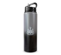 Hy-Pro Botella de aluminio con licencia oficial del Newcastle United F.C., 750 ml, diseño desteñido, mate, popote plegable integrado, a prueba de fugas, ligera