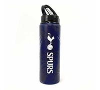 Hy-Pro Botella de aluminio con licencia oficial del Tottenham Hotspur F.C., 750 ml, pajita plegable integrada, a prueba de fugas, ligera, gran idea de regalo de fútbol