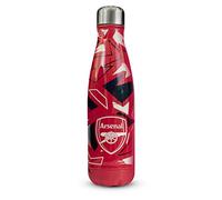 Hy-Pro - Botella térmica oficial de la Arsenal F.C. de acero inoxidable, doble pared, diseño de decoloración, ligera, a prueba de fugas, gran idea de regalo de fútbol