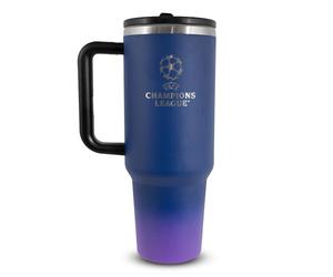 Hy-Pro Botella térmica y asa de metal con licencia oficial U e 40 onzas/1.18 L, botella de agua portátil para deportes y uso diario, diseño de acero inoxidable
