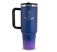 Hy-Pro Botella térmica y asa de metal con licencia oficial UCL de 40 onzas/1.18 L, botella de agua portátil para deportes y uso diario, diseño de acero inoxidable