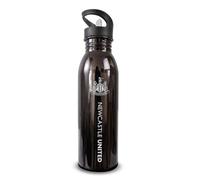 Hy-Pro Botella UV de aluminio con licencia oficial del Newcastle United F.C., 700 ml, diseño desteñido, metálico, acero inoxidable, pajita plegable integrada, a prueba de fugas, ligera