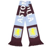 Hy-Pro Bufanda oficial del Aston Villa F.C. Diseño de rayas, bufanda para aficionados con la icónica marca del club