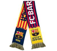 Hy-Pro Bufanda oficial del FC Barcelona, bufanda de jacquard HD, diseño icónico de la marca del club, multicolor