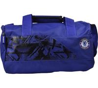 Hy-Pro Chelsea FC - Bolsa deportiva oficial del FC azul, tamaño pequeño con logotipo del club, diseño de patrón geométrico, correa ajustable para el hombro