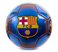 Hy-Pro FC Barcelona Classic Signature - Balón de fútbol con Licencia Oficial | Metálico, Talla 5, Barça, Entrenamiento, Partido, mercancía, Coleccionable para niños y Adultos, Azul/Rojo