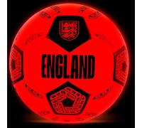 Hy-Pro Fútbol de fútbol de Inglaterra FA, tamaño 5, con Luces LED Que Brillan en la Oscuridad, Luces activadas por Golpes, Apagado automático, Apto para Todas Las Edades