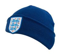 Hy-Pro Gorra Oficial de Inglaterra para Hombres, Mujeres y niños - Gorro de Invierno cálido y cómodo - Gorro de fútbol Azul Marino con Logotipo del Equipo