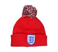 Hy-Pro Gorro de Invierno para Hombre y Mujer, con pompón Rojo, con Logotipo, Ideal para Exteriores, esquí y Estadio