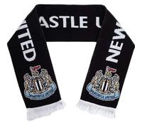Hy-Pro International Ltd Bufanda oficial del Newcastle United con diseño de escudo negro, 180 cm, negro, blanco, L