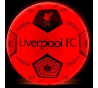 Hy-Pro Liverpool - Balón de fútbol con Luces LED de tamaño 5, con Luces de Choque, Apagado automático, Apto para Todas Las Edades
