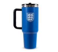 Hy-Pro Liverpool - Botella térmica de 1,18 l con licencia oficial y asa, botella de agua de metal con pajilla, botella de agua portátil para deportes y uso diario, diseño de acero inoxidable
