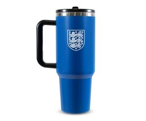 Hy-Pro Manchester City - Botella térmica de 1,18 l con licencia oficial del Manchester City y asa, botella de agua portátil para deportes y uso diario, diseño de acero inoxidable