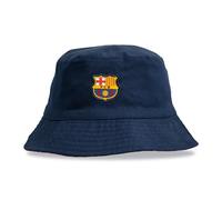 Hy-Pro Officially Licensed Barcelona Sombrero de pescador reversible, 60 cm, unisex, para deporte y ocio, sombrero de pescador estampado azul marino y rojo, con escudo del club