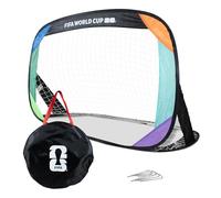 Hy-Pro Portería Pop-up Oficialmente Autorizada FIFA Copa Mundial 2026 120cm x 90cm - Porterías de Fútbol para Niños para el Jardín y Aire Libre - Red de Entrenamiento Portátil para Juego al Aire Libre