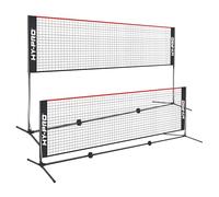 Hy-Pro Red de altura ajustable: 3-5.2 pies de altura, 4 m de ancho, versátil bádminton, voleibol, pickleball, red de tenis con diseño portátil, marco duradero, instalación rápida, para niños y adultos