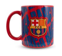 Hy-Pro Taza de cerámica con licencia oficial del Barcelona, 325 ml, para bebidas calientes, apta para microondas y lavavajillas, regalo para hombres y niños