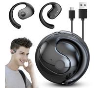 Hy-T26 Pro - Auriculares de traducción de idiomas, traductor de idiomas, traductor de auriculares Ai en 75 idiomas, traductor de idiomas, traductor de auriculares con traducción en tiempo real (negro)