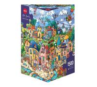 (HY29744) - Heye Puzzles - Triangular , 1500 Pc - Happytown, Berman