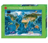 (HY29797) - Heye Puzzles - 2000 Pc - Satellite Map