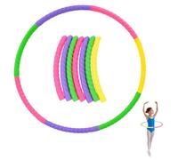 Hyacinthy Hula Aro para Niños, 7 Secciones de Plástico Desmontable Aro Hoop, Hula Niños Hoop para Fitness, Gimnasia Ritmica para 3 a 5 Años, para Entrenamiento de Mascotas, Baile, Deportes, Yoga