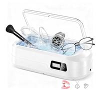 HyAdierTech Limpiador Ultrasonidos 49000Hz, 600mL Limpiador Gafas Ultrasonico Profesional con Pantalla LED, Dentaduras Ultrasonidos con 4 Temporizador, para Gafas Joyas Anillos Relojes Dentaduras