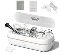 HyAdierTech Limpiador Ultrasonidos, Limpiador Ultrasónico Profesional 48KHz, Limpiador de Joya Ultrasonidos con 2 Modos de Limpieza Temporizador para Gafas, Relojes, Pendientes, 350ML