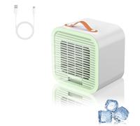 HyAdierTech Mini Enfriador de Aire Portátil,Mini USB Ventilador con 3 Velocidades,Enfriador de Aire Portátil Silencioso,USB Recargable Aire Acondicionado Personal para Dormitorio Oficina Camping