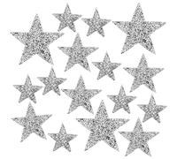 Hyakoz 16 Piezas Parches para Ropa Termoadhesivos Apliques de Estrella Parches Planchados de Estrellas para Ropa, Jeans, Sombrero, Mochila(8/6/4 cm)