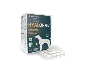 HYALORAL - Alimento complementario para perro de raza grande - Cantidad: 120 comprimidos