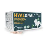 HYALORAL - Alimento complementario para perro de tamaño pequeño y mediano - Cantidad: 90 comprimidos