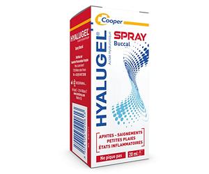 HYALUGEL SPRAY BUCCAL 20 ML | Alivia el dolor de boca: reduce el dolor, acelera la cicatrización, efecto barrera protectora - sabor menta limón