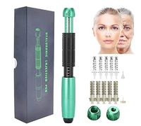 Hyaluron Injection Pen Kit 0,3 ml/0,5 ml Ácido Hialurónico Sin Dolor Sin Agujas Bolígrafo de Inyección para Antienvejecimiento, Rliminación de Arrugas con Cabeza de 10 Ampollas,Verde